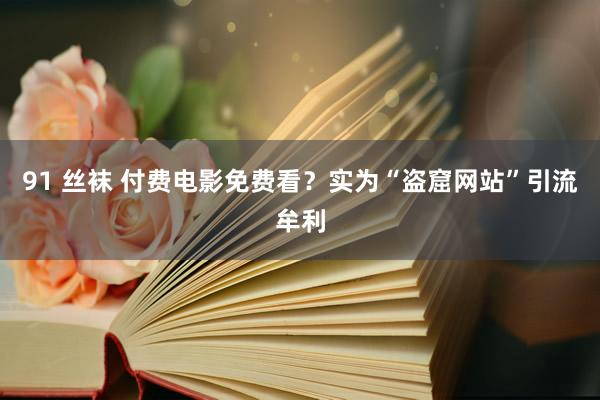 91 丝袜 付费电影免费看？实为“盗窟网站”引流牟利